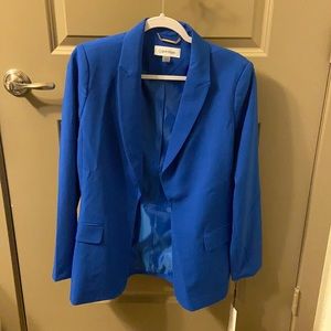 New Calvin Klein blue petite blazer. Size 14p